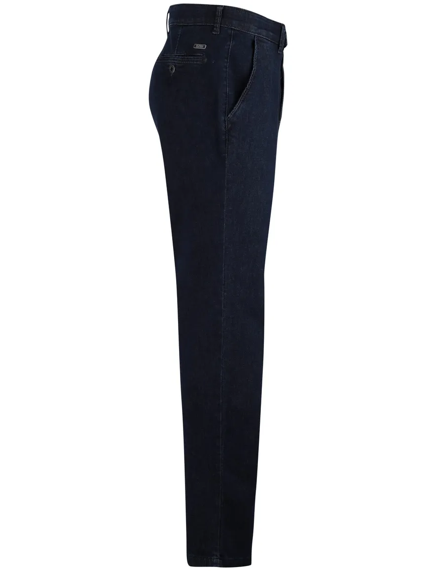 Eurex pantalon flatfront donkerblauw normale fit