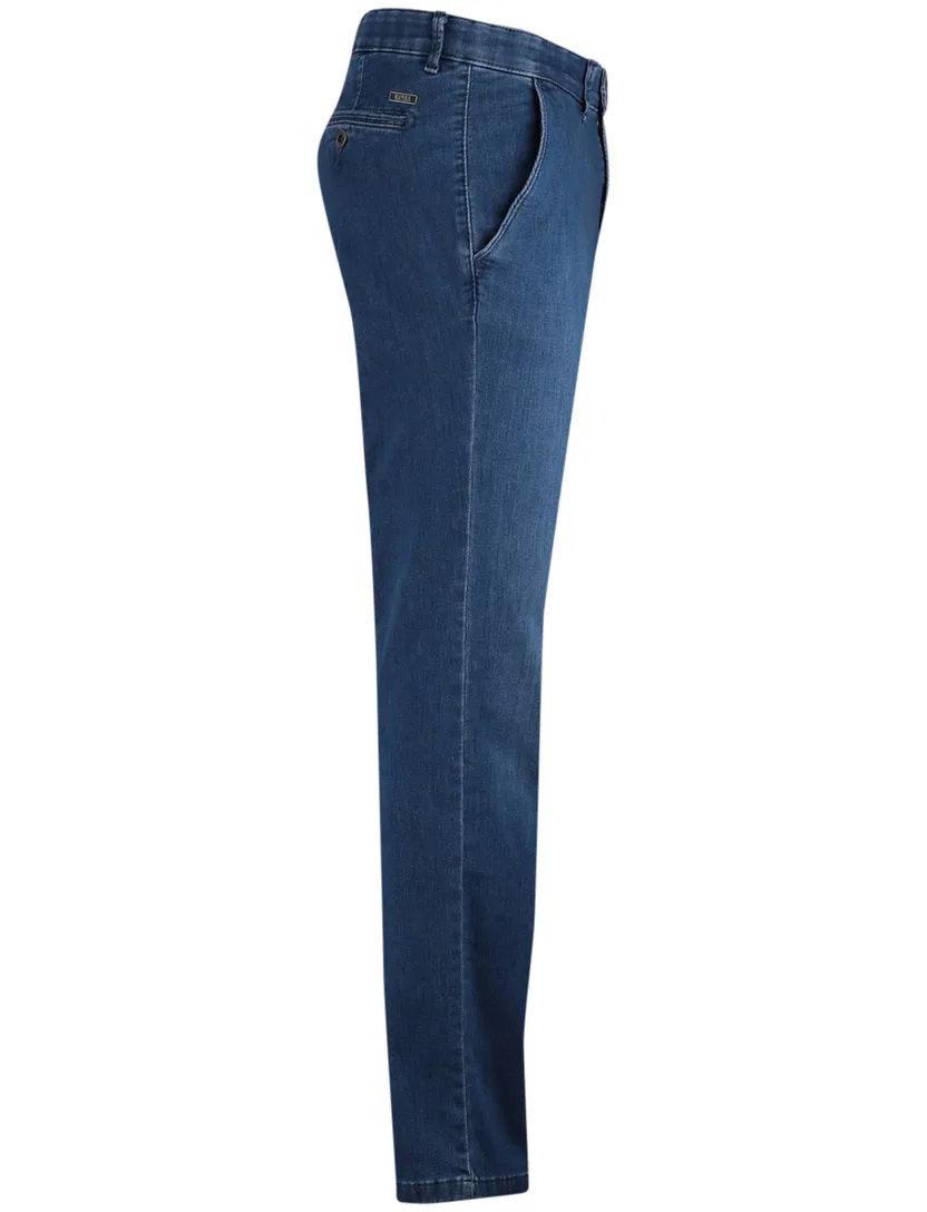 Eurex broek denim effen normale fit