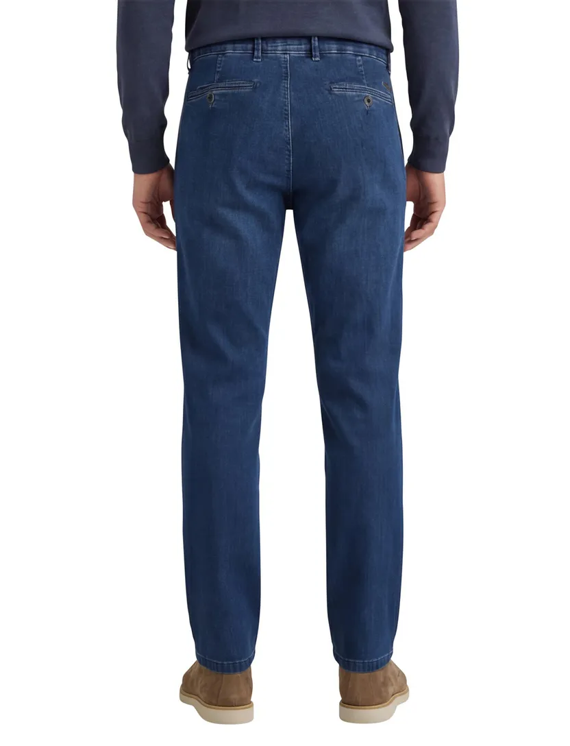 Eurex broek denim effen normale fit