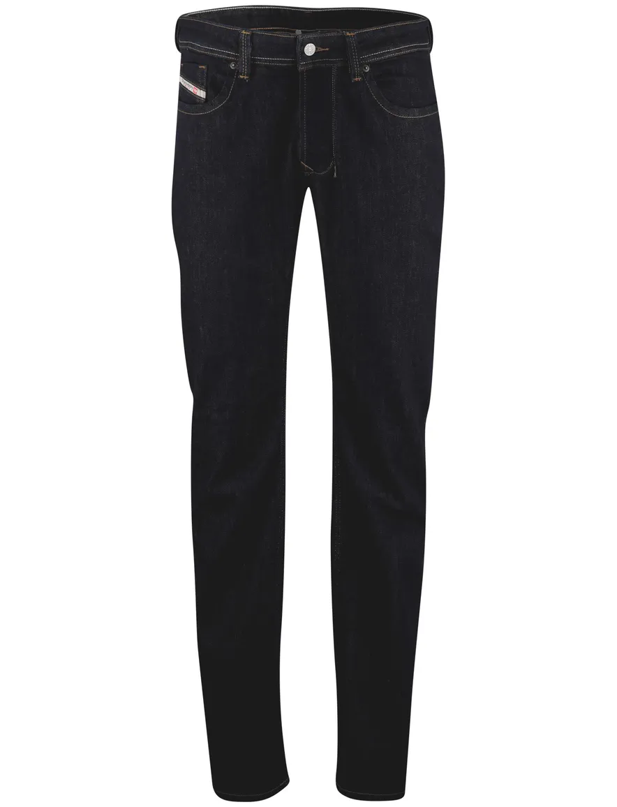 Diesel jeans Larkee navy effen 5-pocket denim