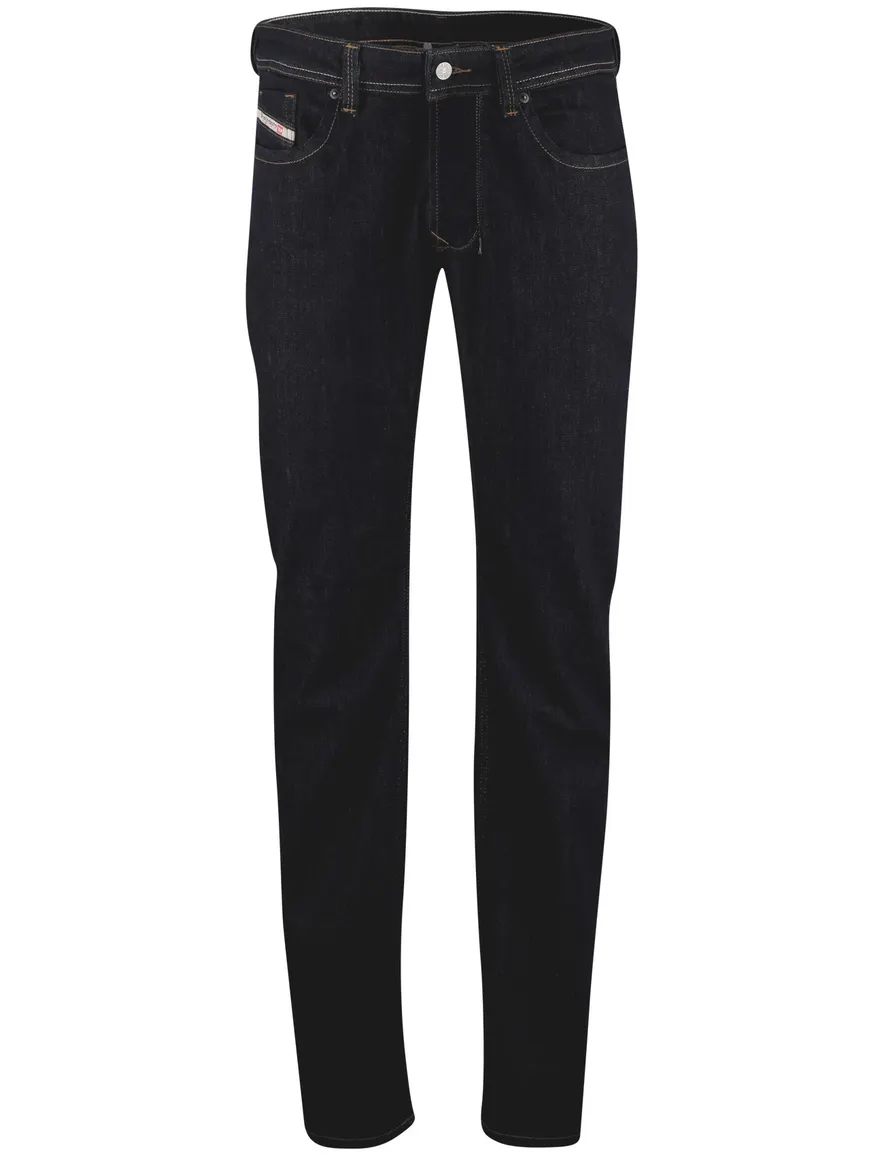 Diesel jeans Larkee navy effen 5-pocket denim