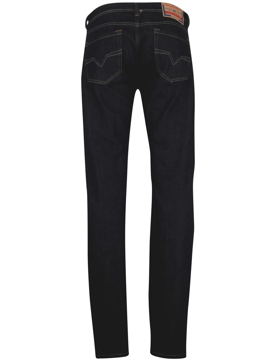Diesel jeans Larkee navy effen 5-pocket denim