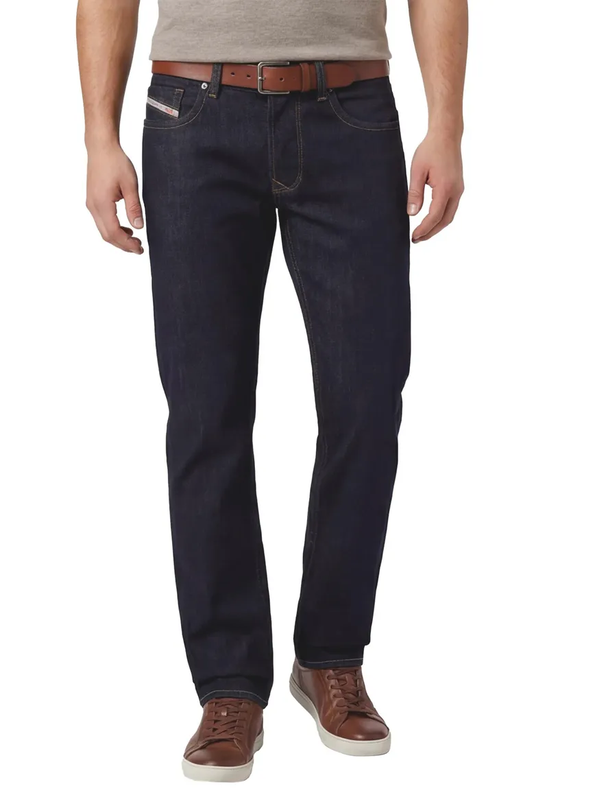 Diesel jeans Larkee navy effen 5-pocket denim