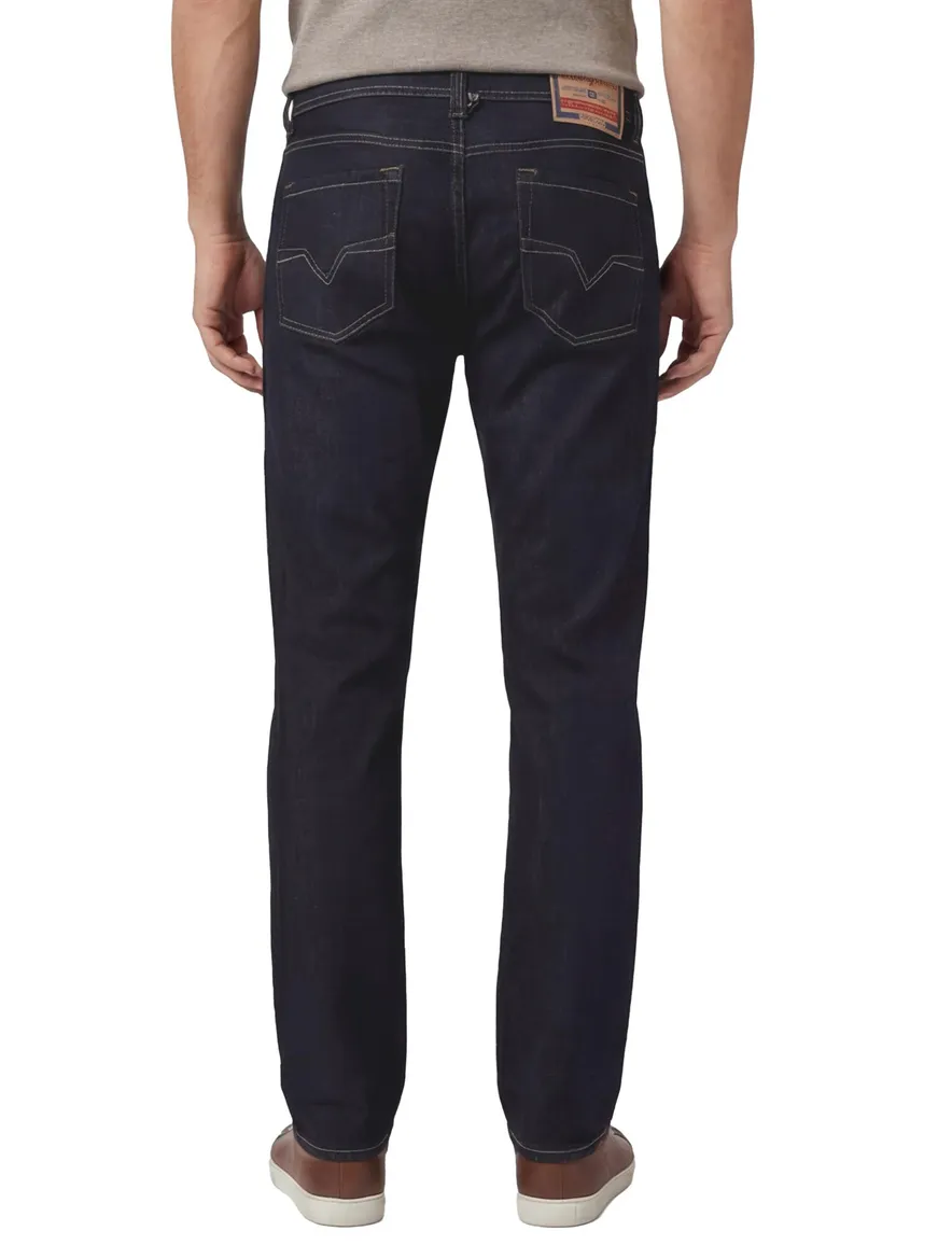 Diesel jeans Larkee navy effen 5-pocket denim