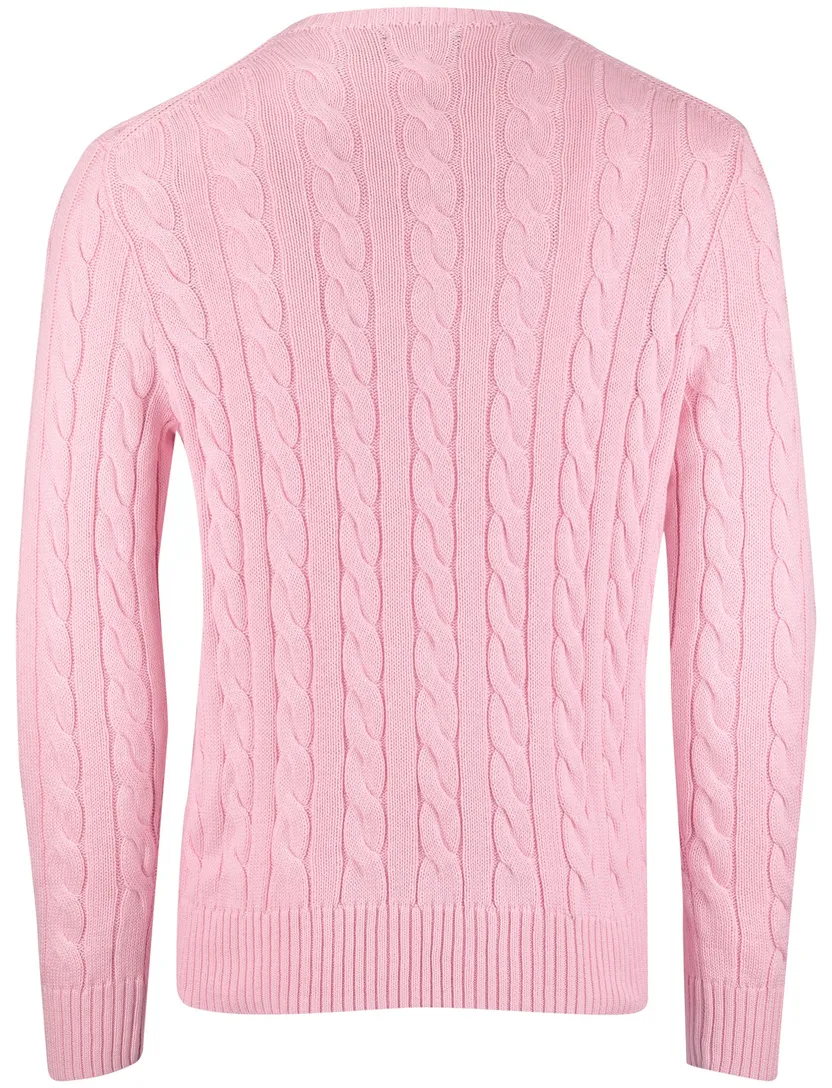 Polo Ralph Lauren kabeltrui katoen roze