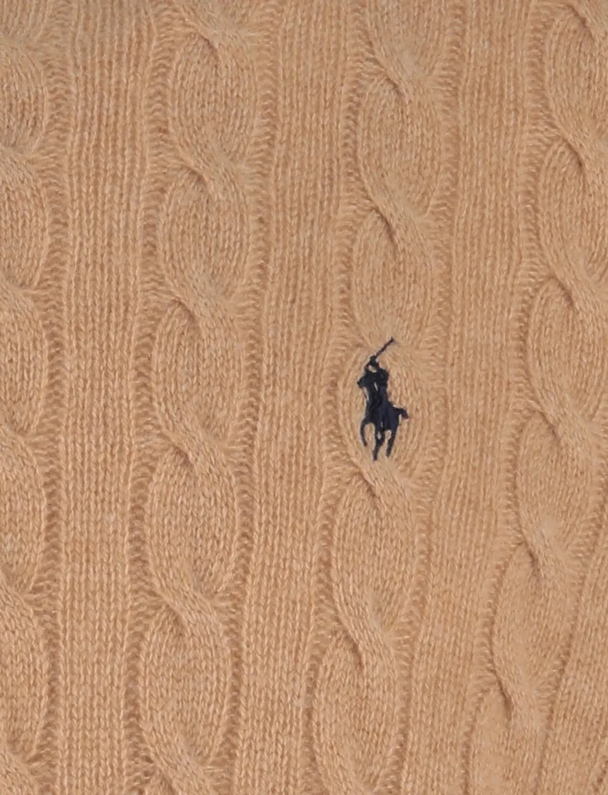 Polo Ralph Lauren kabeltrui wol bruin