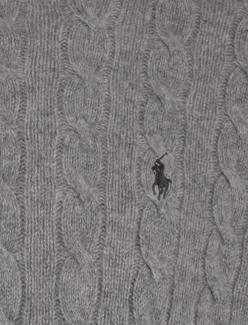 Polo Ralph Lauren grijs kabeltrui wol