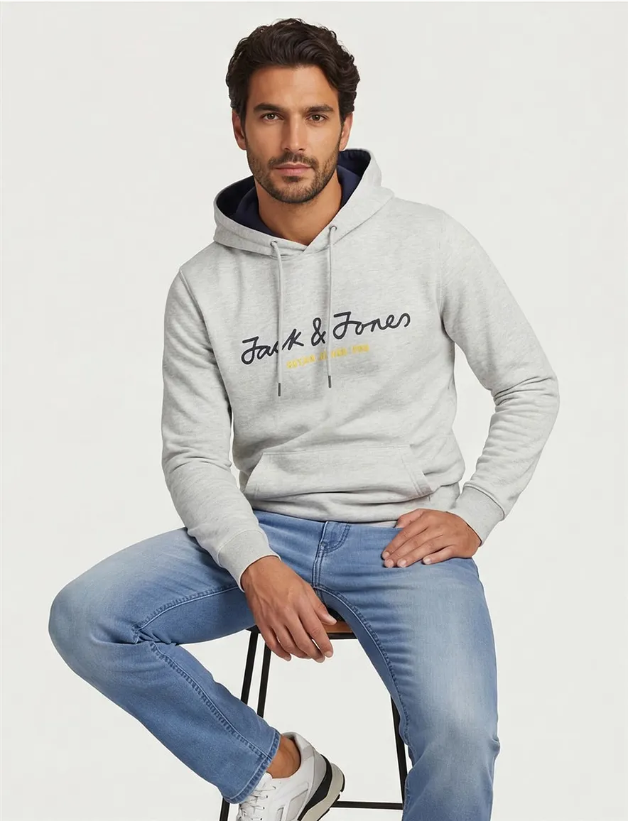 Jack & Jones hoodie grijs