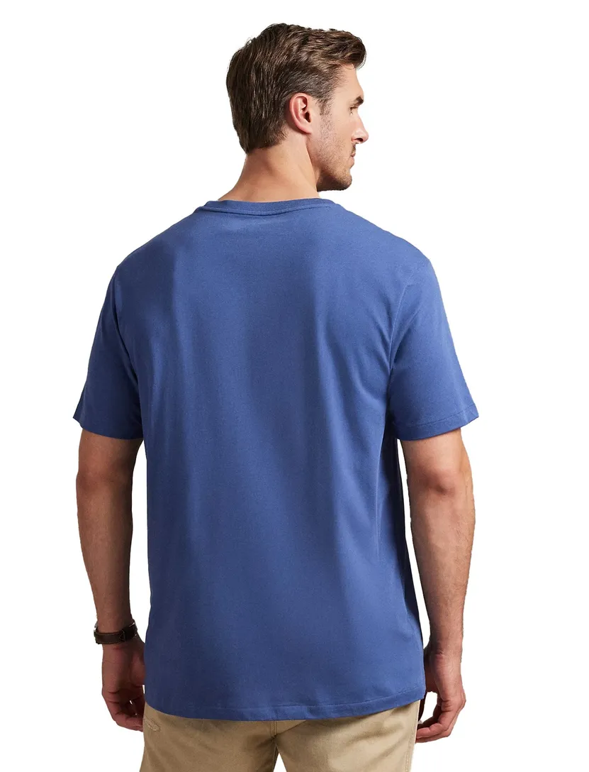 Polo Ralph Lauren t-shirt big en tall blauw katoen wijde fit