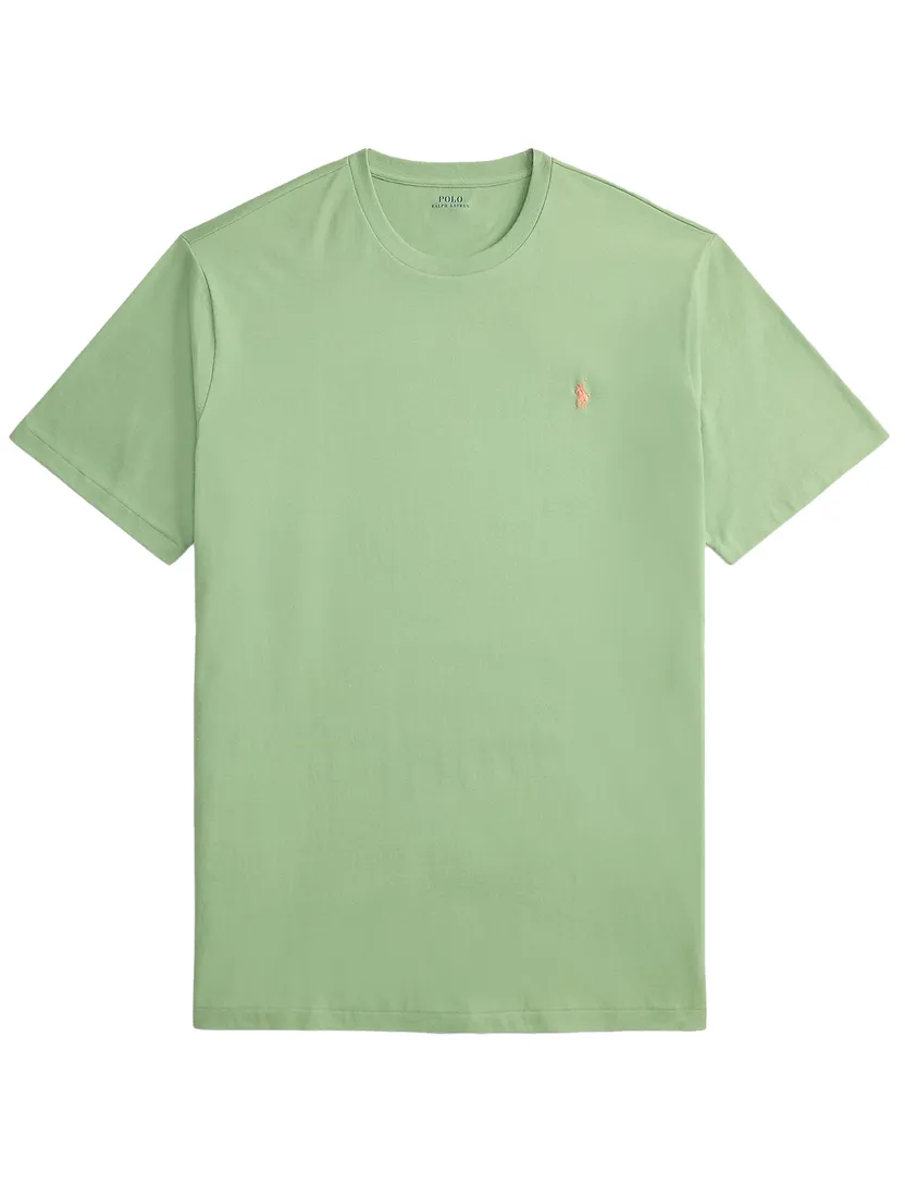 Polo Ralph Lauren t-shirt big en tall groen katoen ronde hals
