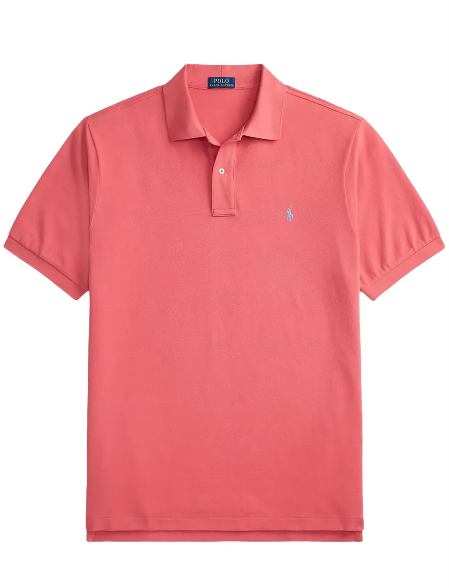 poloshirt korte mouw roze Polo Ralph Lauren Big & Tall