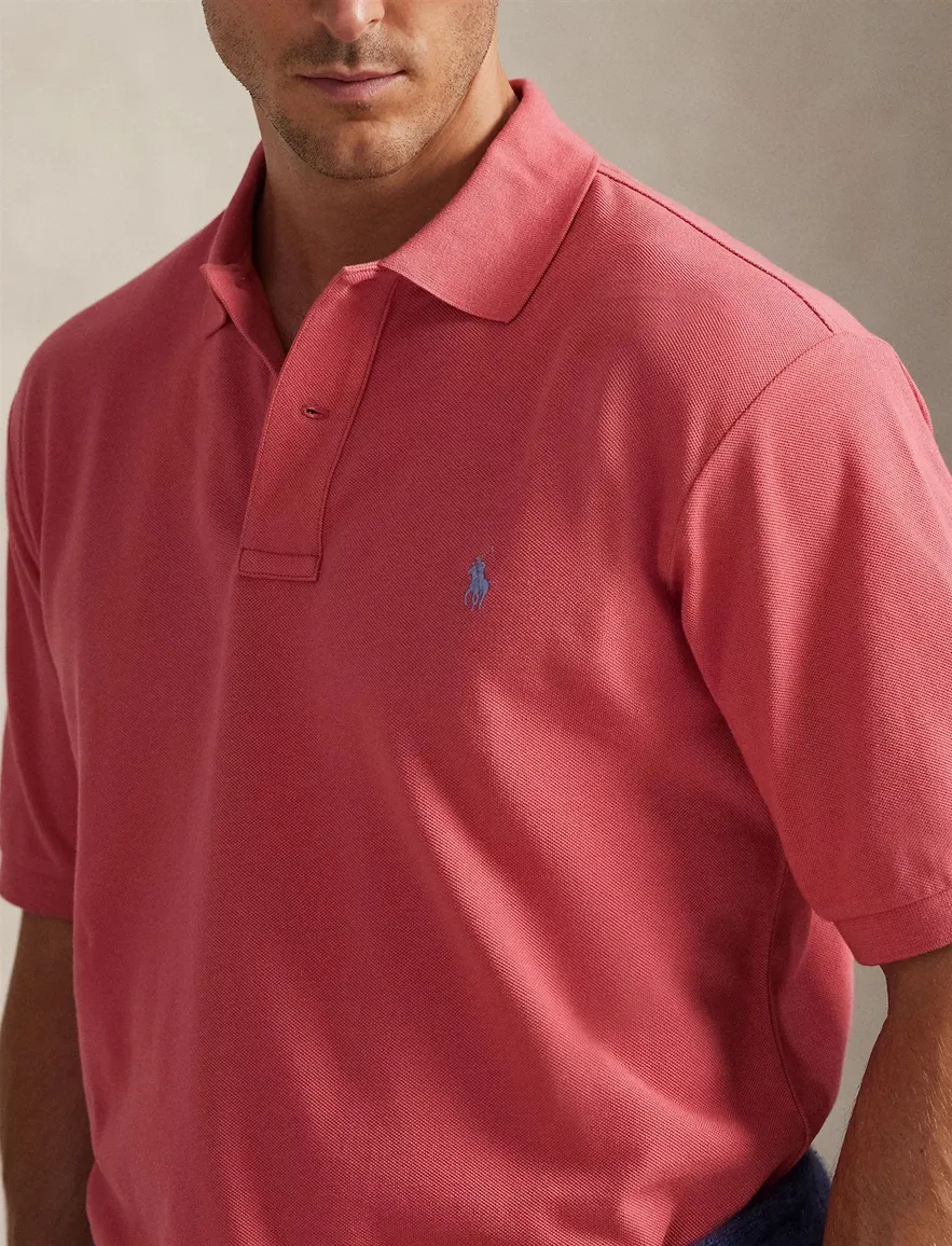 Polo Ralph Lauren Big & Tall poloshirt korte mouw roze pique