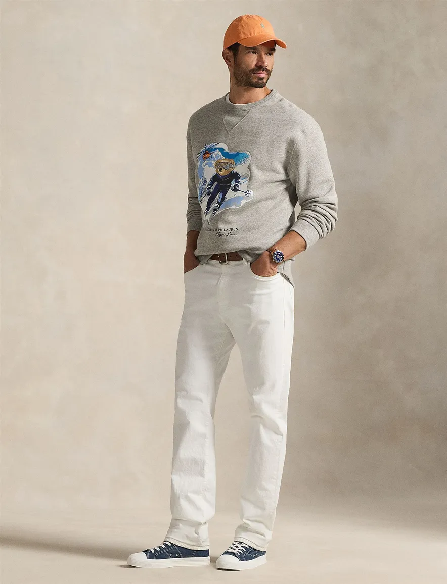 Polo Ralph Lauren trui beige bear print Big en Tall
