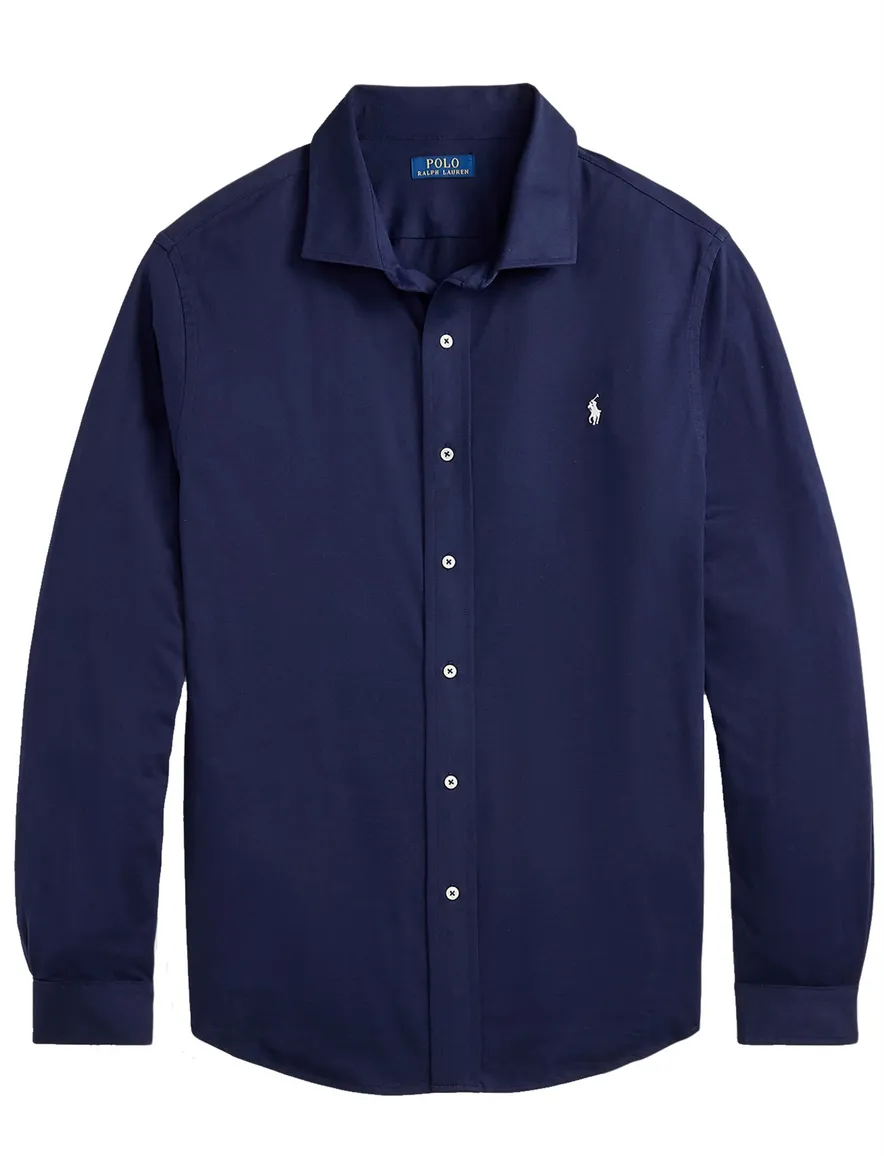 Polo Ralph Lauren overhemd donkerblauw katoen