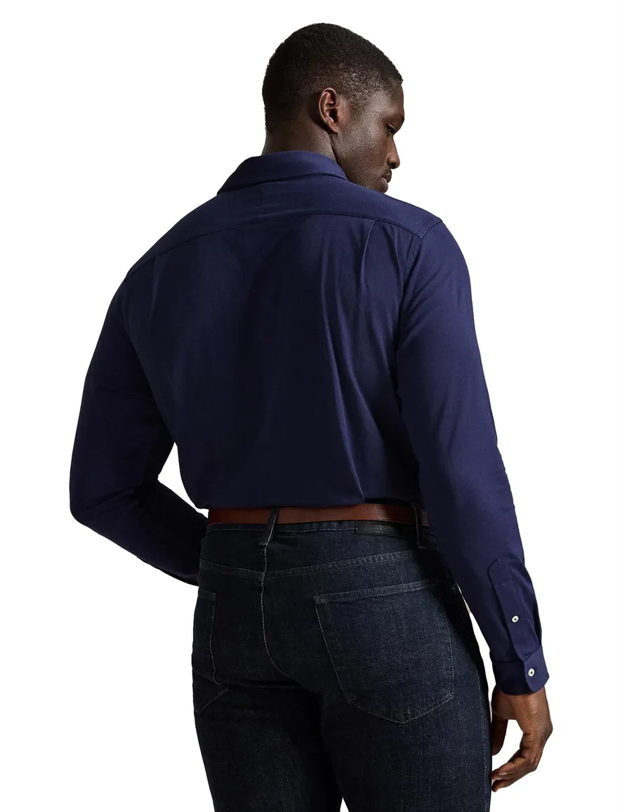 Polo Ralph Lauren overhemd donkerblauw katoen