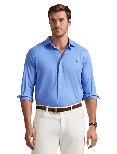 Polo Ralph Lauren Polo Ralph Lauren big en tall overhemd blauw katoen