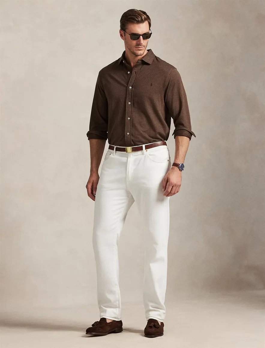 Polo Ralph Lauren overhemd bruin big en tall