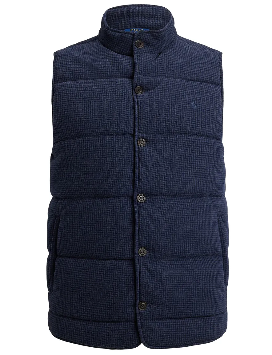 Polo Ralph Lauren bodywarmer big en tall wijde fit blauw geprint