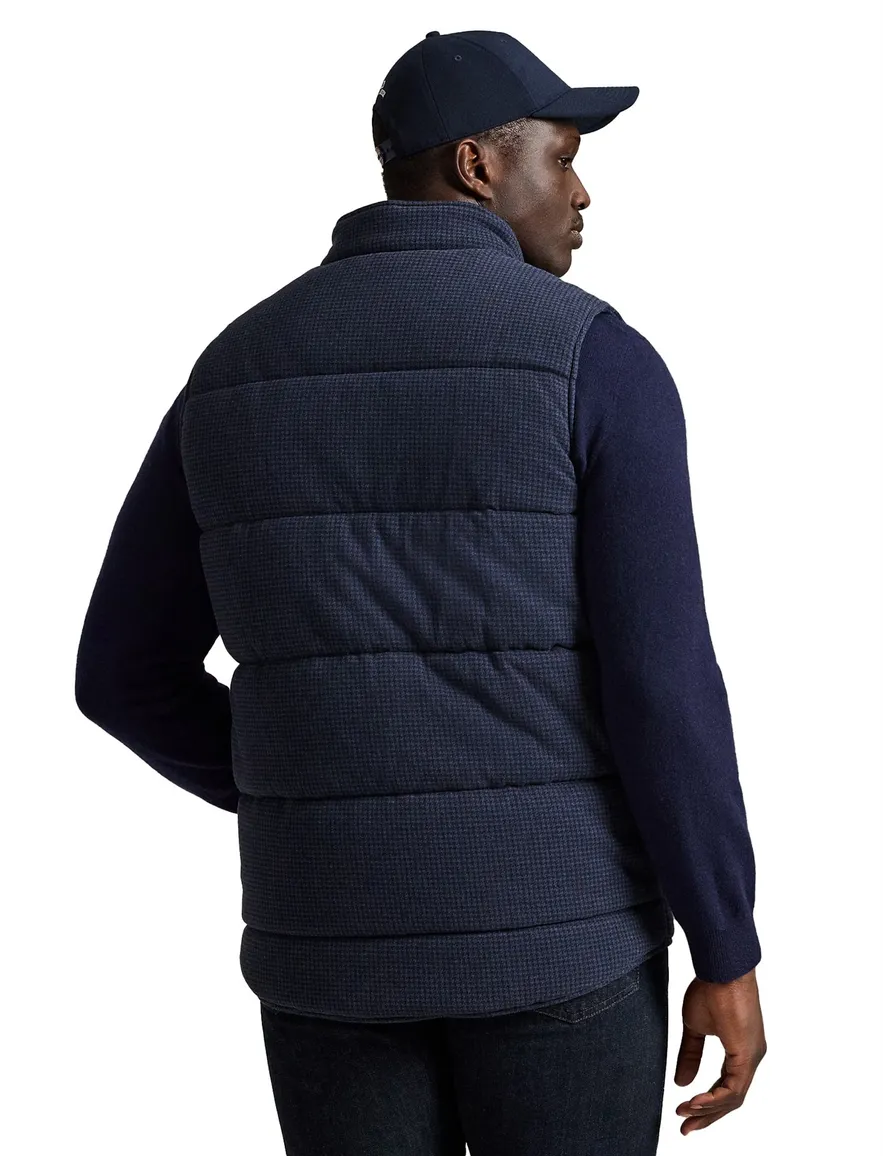 Polo Ralph Lauren bodywarmer big en tall wijde fit blauw geprint