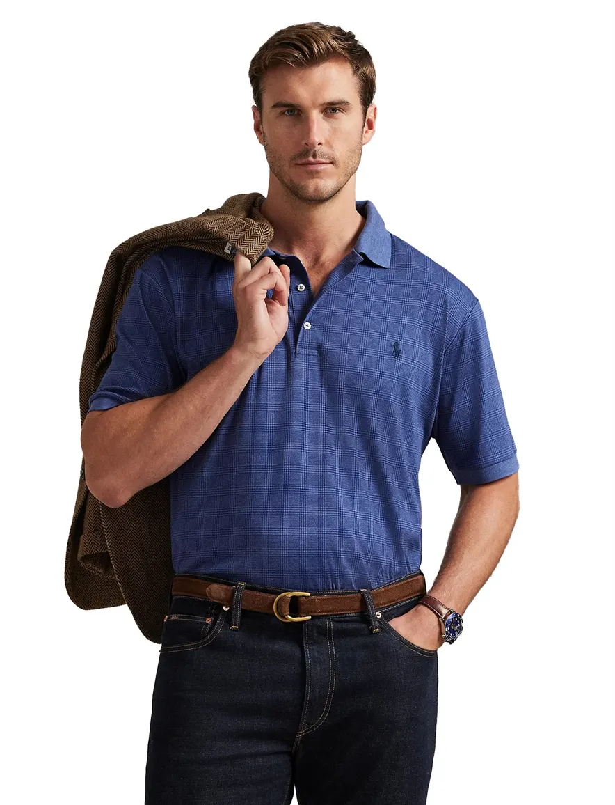 Polo Ralph Lauren polo Big & Tall blauw geprint