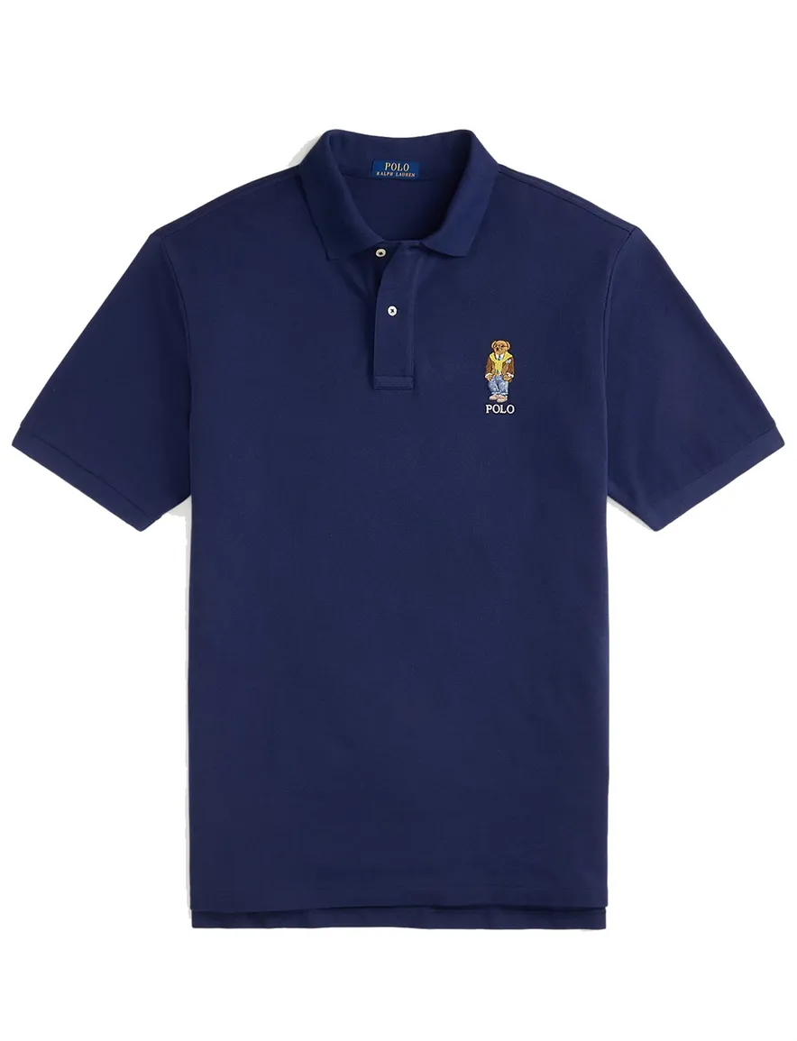 Polo Ralph Lauren polo big en tall donkerblauw katoen wijde fit