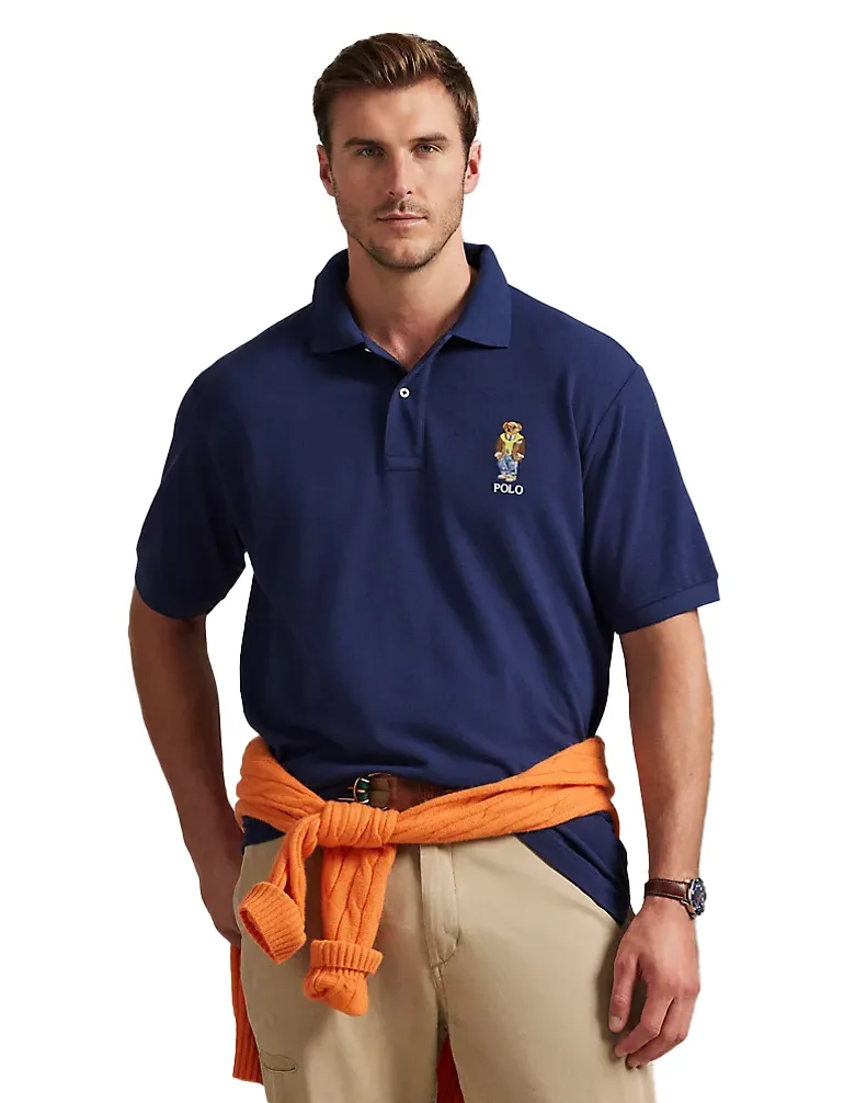 Polo Ralph Lauren polo big en tall donkerblauw katoen wijde fit