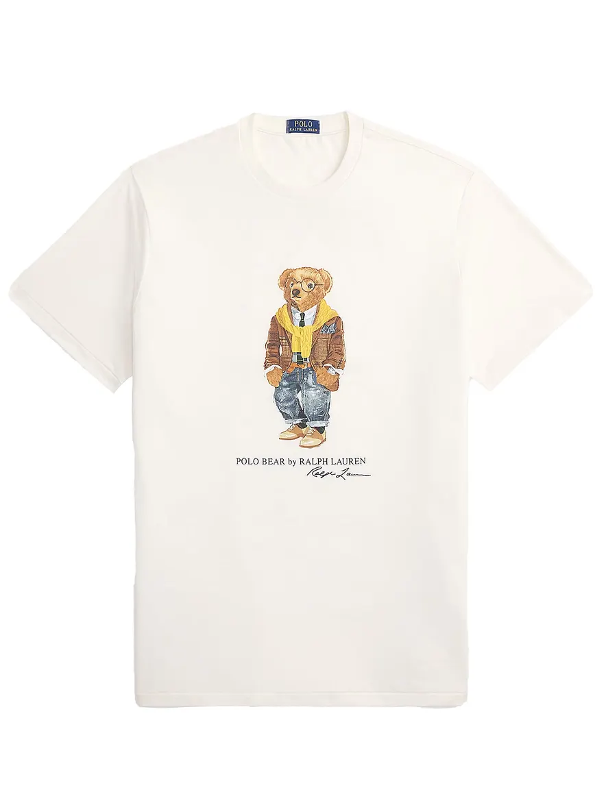 Polo Ralph Lauren T-shirt creme bear big en tall