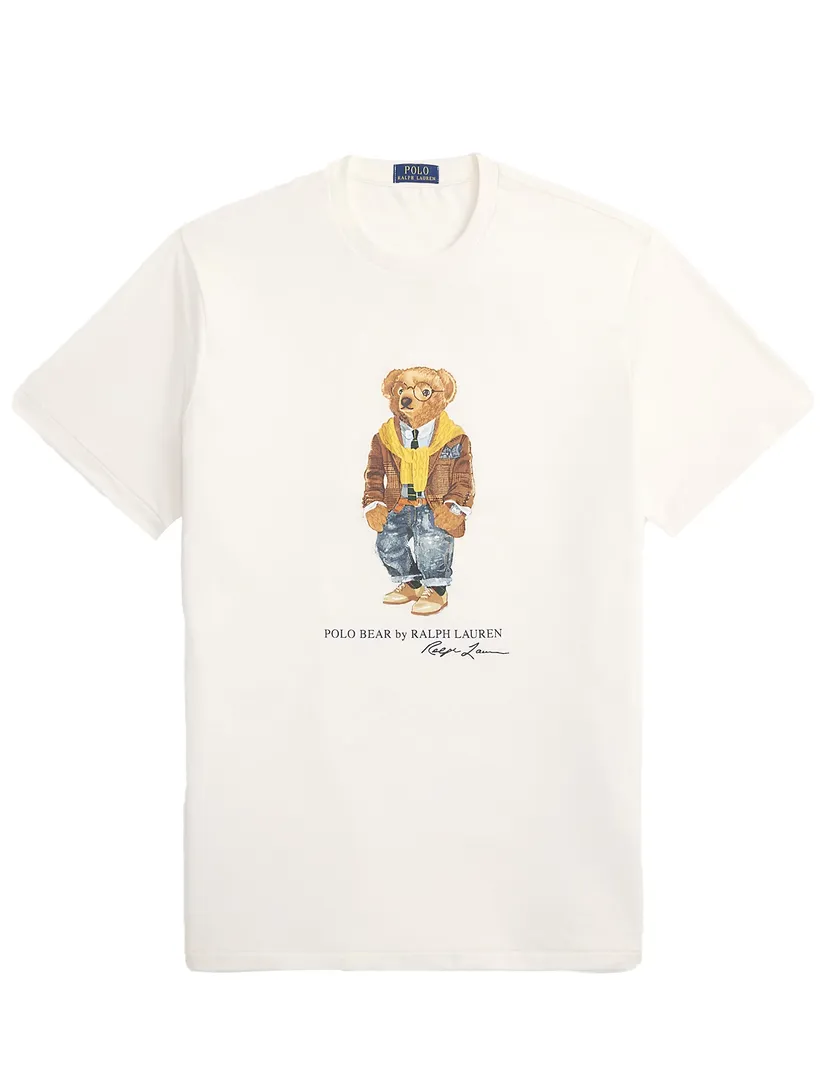 Polo Ralph Lauren t-shirt creme big en tall bear katoen