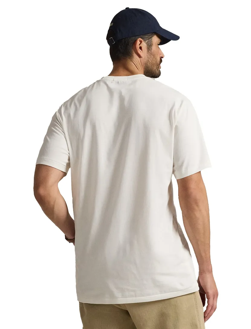Polo Ralph Lauren t-shirt creme big en tall bear katoen