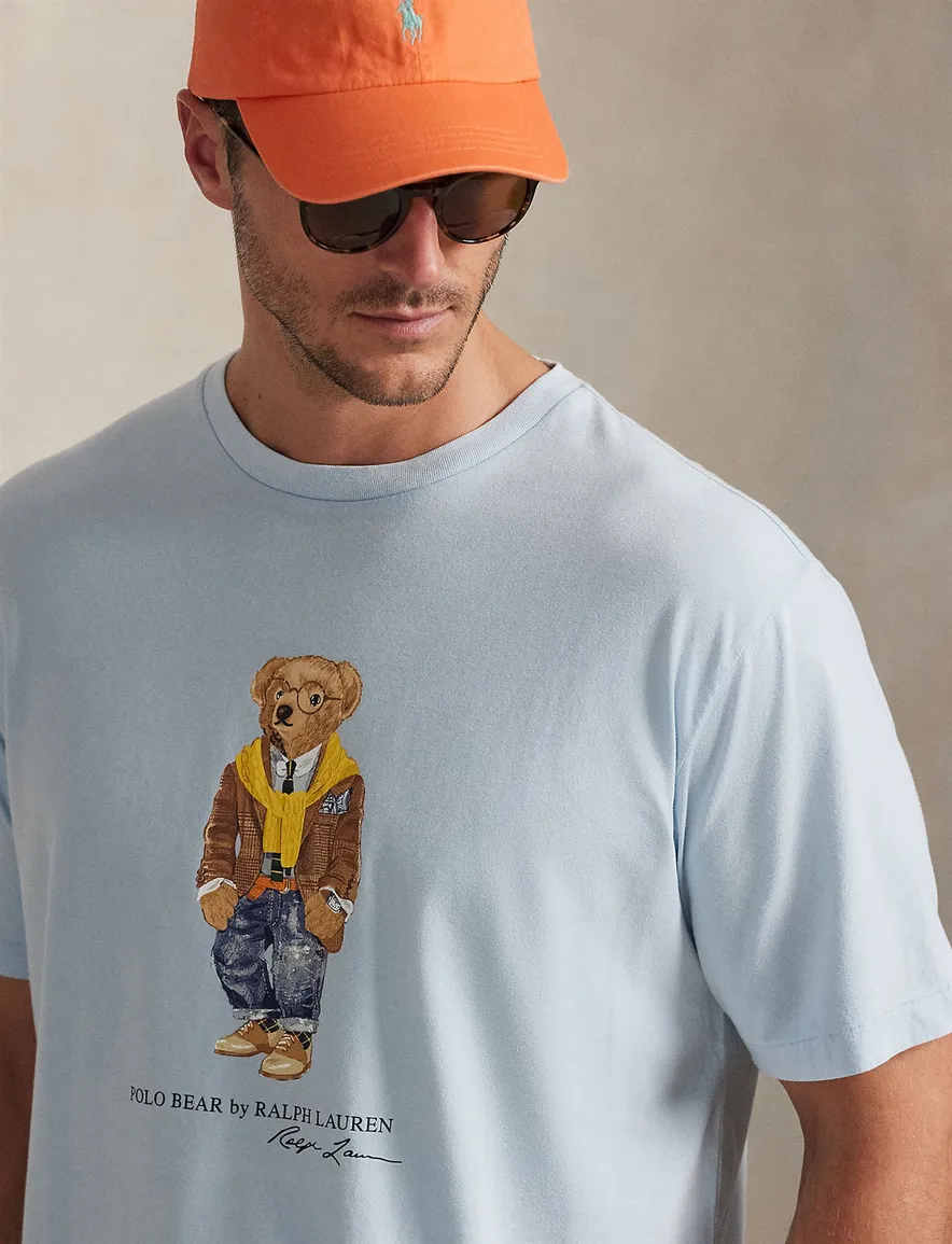 Polo Ralph Lauren t-shirt bear lichtblauw Big&Tall