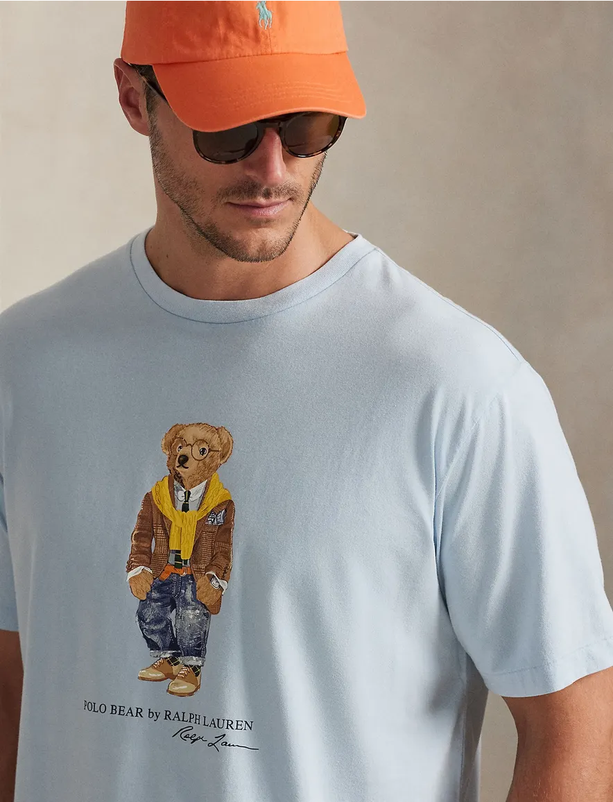 T-shirt print korte mouw Polo Ralph Lauren Big & Tall lichtblauw