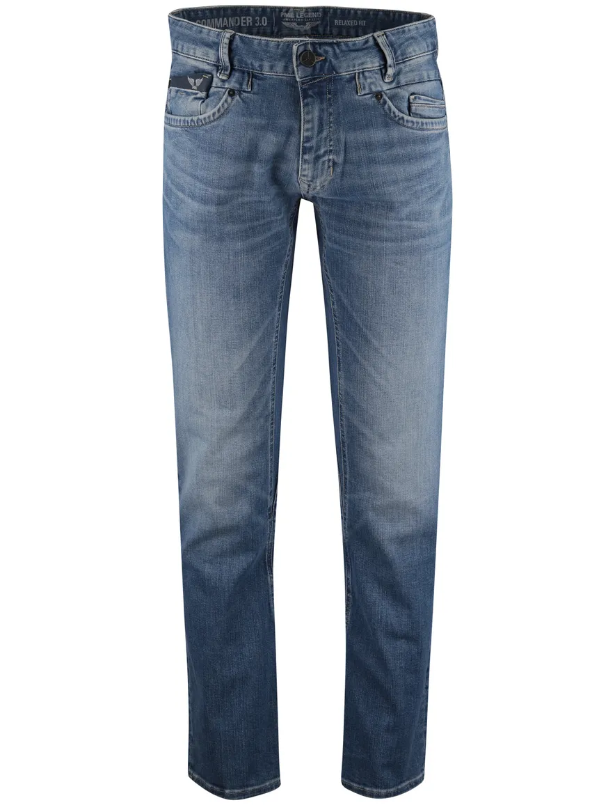 Blauwe PME Legend jeans Commander 3.0 relaxed fit denim