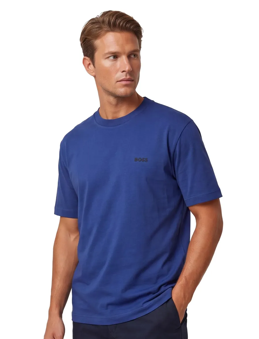 T-shirt BOSS Green Tee donkerblauw