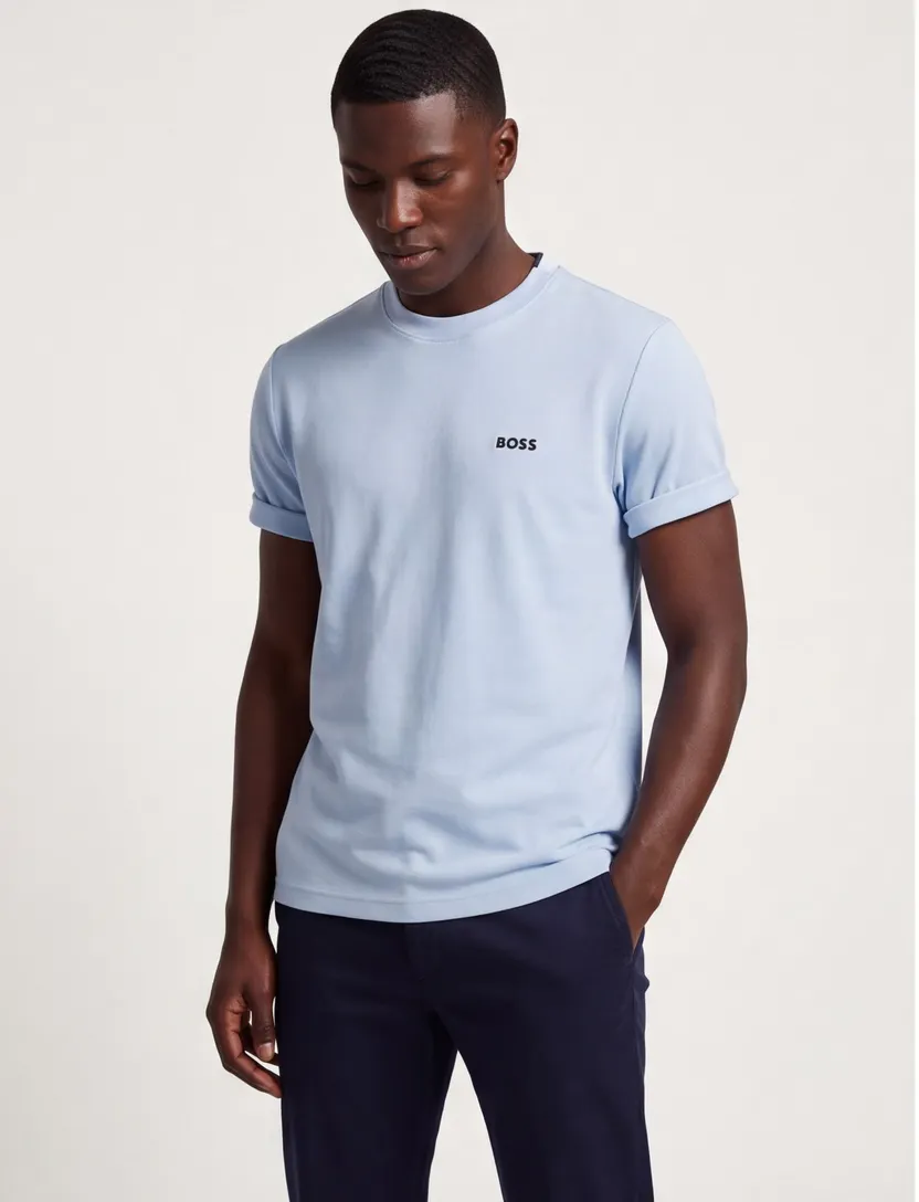 T-shirt BOSS Green lichtblauw