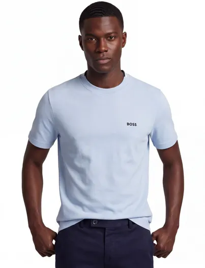 Hugo Boss T-shirt BOSS Green lichtblauw