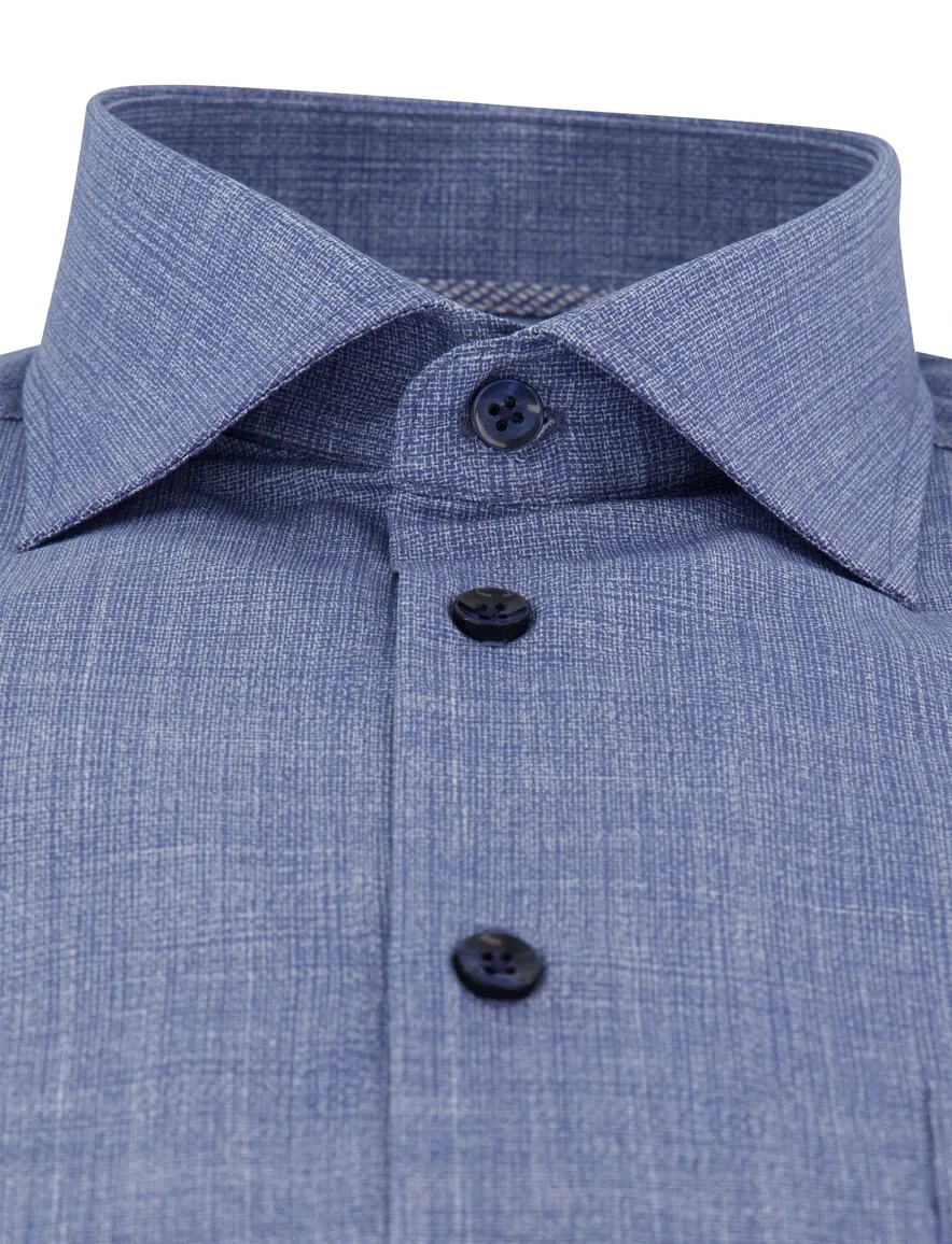 Ledûb overhemd ml 7 blauw