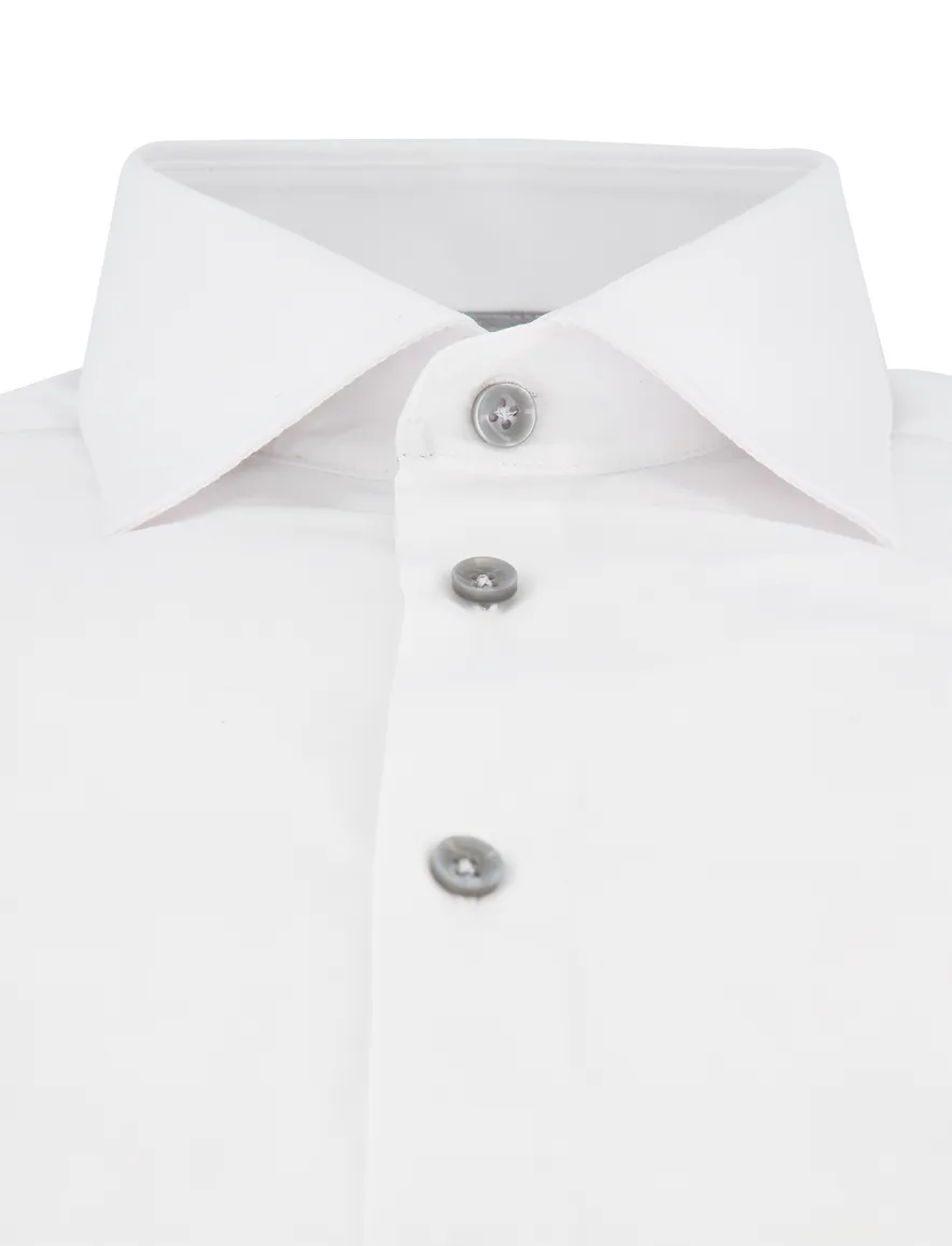 Ledub overhemd modern fit wit