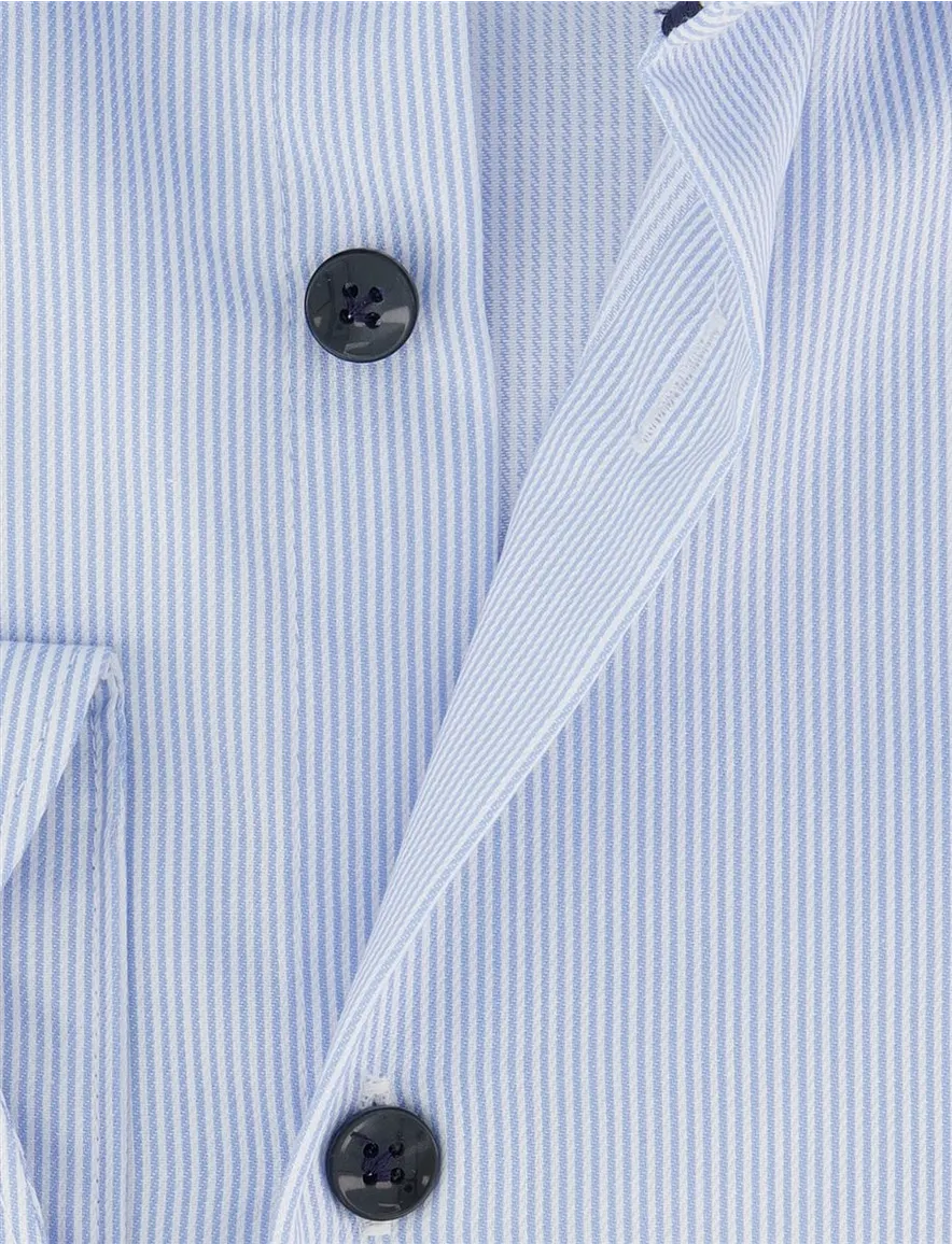 John Miller Tailored Fit business overhemd lichtblauw