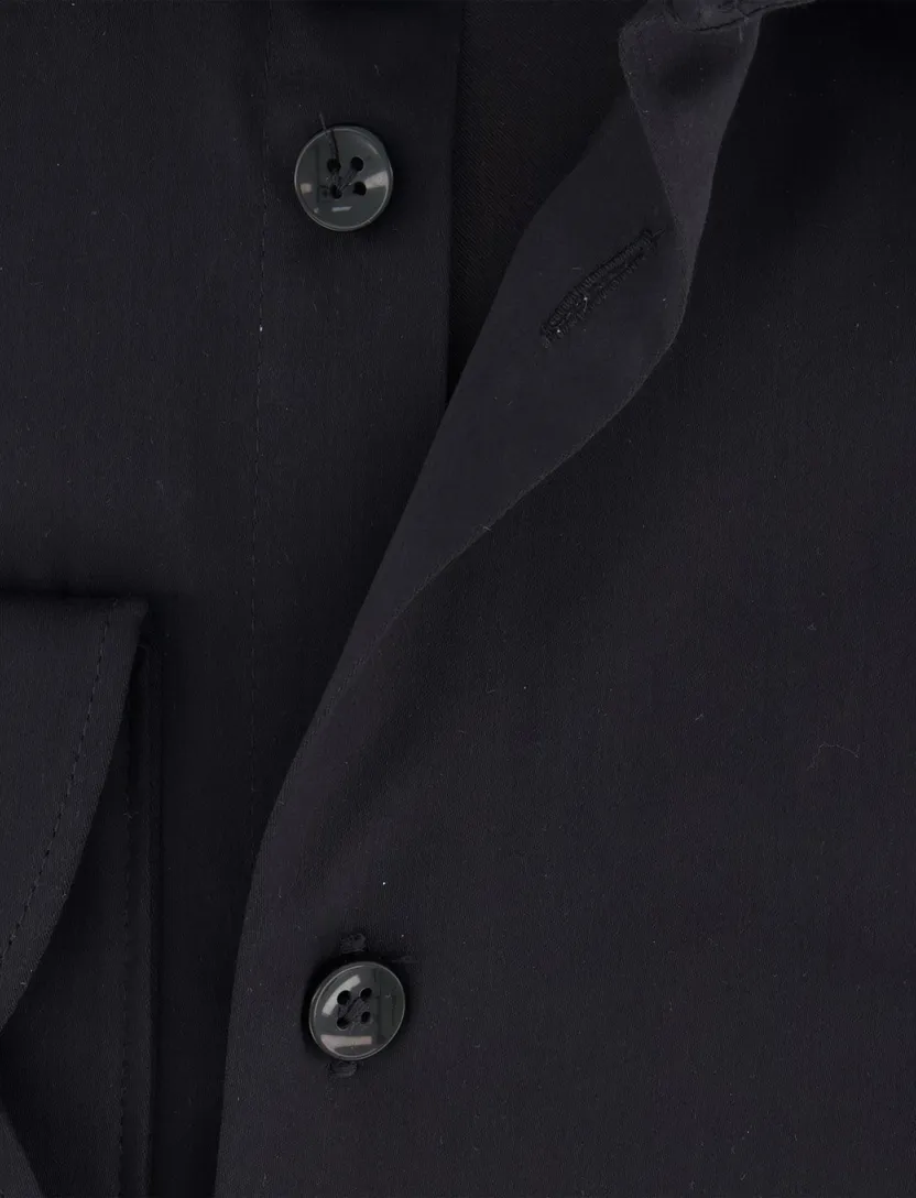 Zwart overhemd John Miller Tailored Fit ml 5