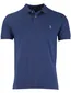 Polo Ralph Lauren effen blauw poloshirt korte mouw