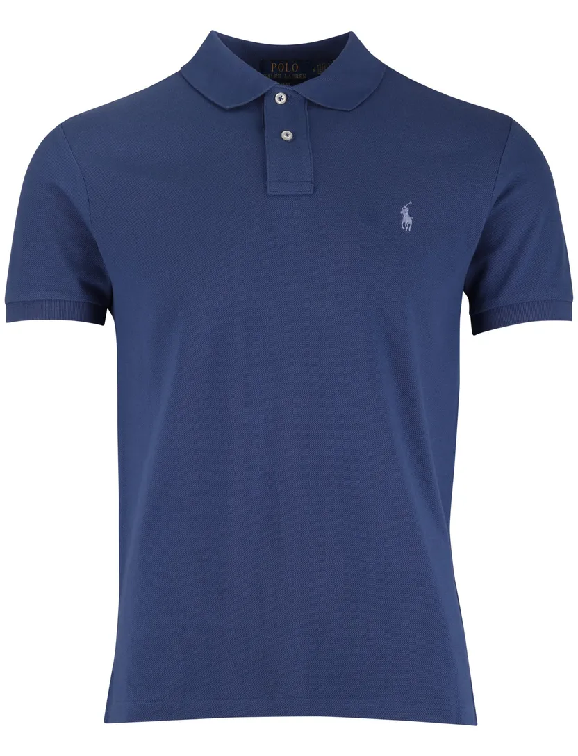 Polo Ralph Lauren poloshirt effen blauw korte mouw