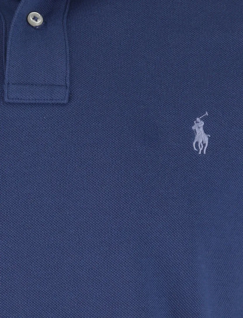 Polo Ralph Lauren poloshirt effen blauw korte mouw