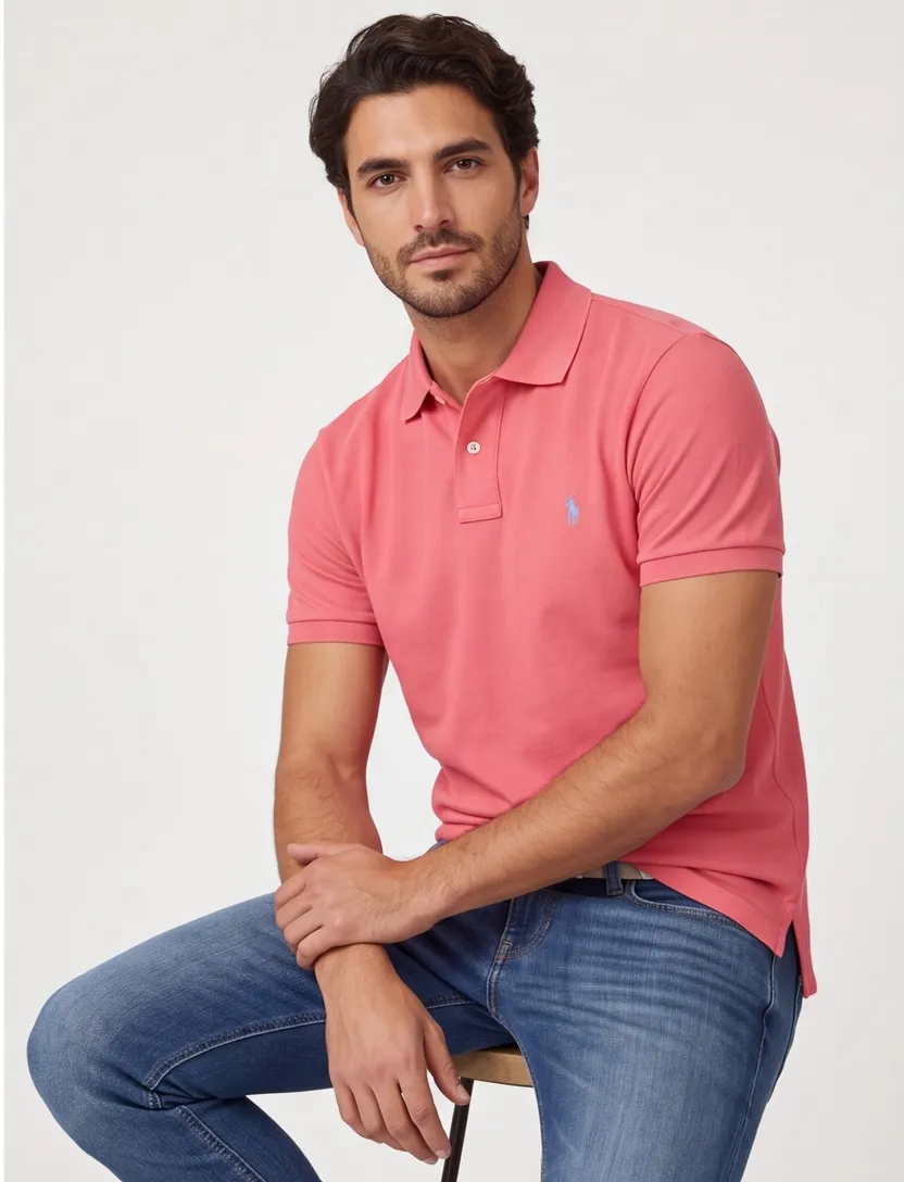 Polo Ralph Lauren poloshirt korte mouw effen roze