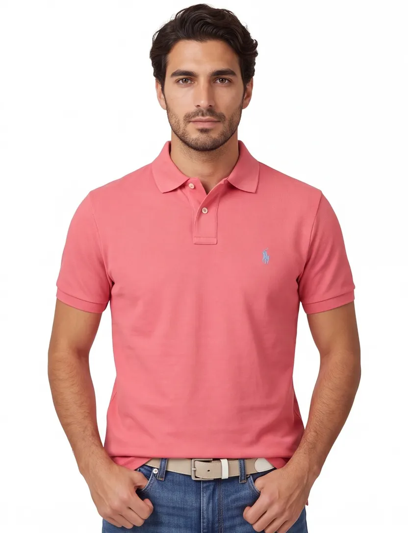 Polo Ralph Lauren poloshirt korte mouw effen roze