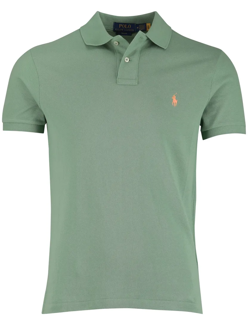 Polo Ralph Lauren poloshirt effen groen korte mouw