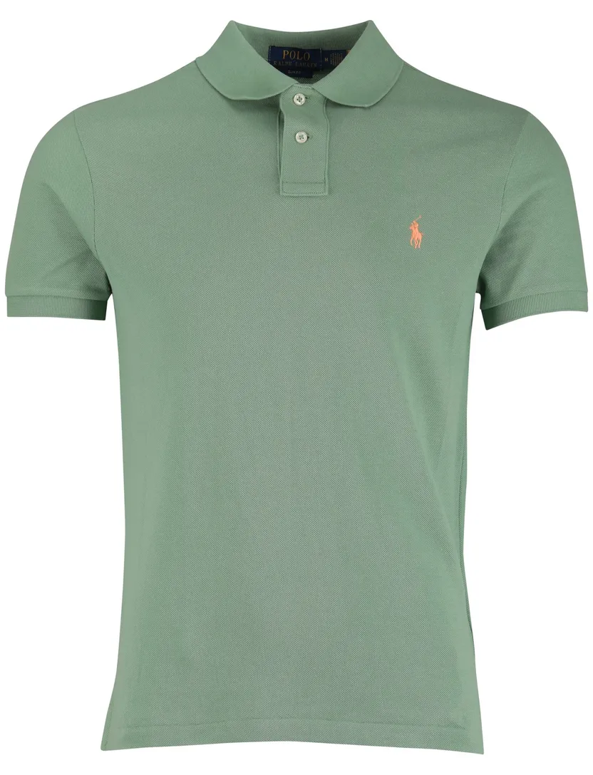 Polo Ralph Lauren poloshirt effen groen korte mouw