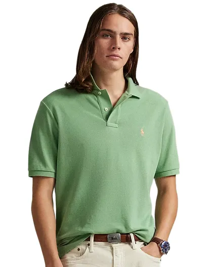 Polo Ralph Lauren Polo Ralph Lauren poloshirt effen groen korte mouw