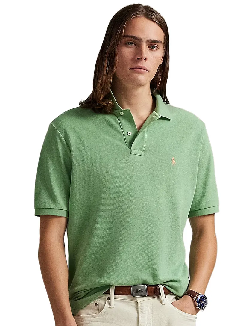 Polo Ralph Lauren poloshirt effen groen korte mouw