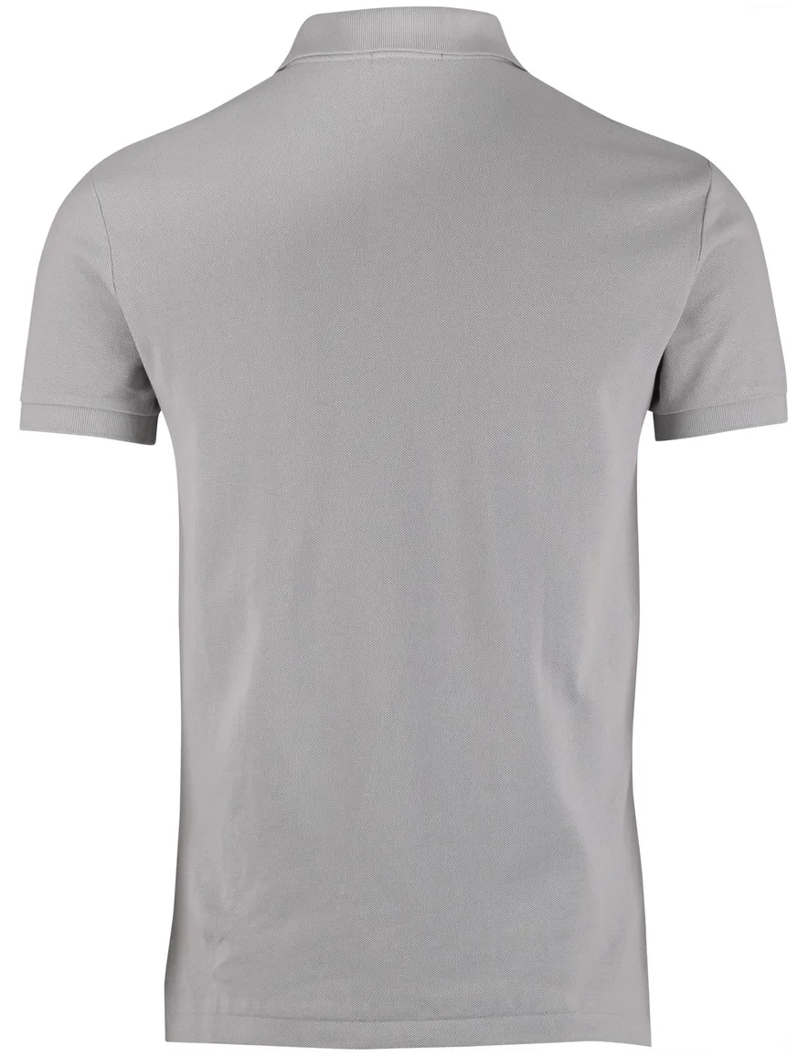 Polo Ralph Lauren poloshirt effen grijs slim fit