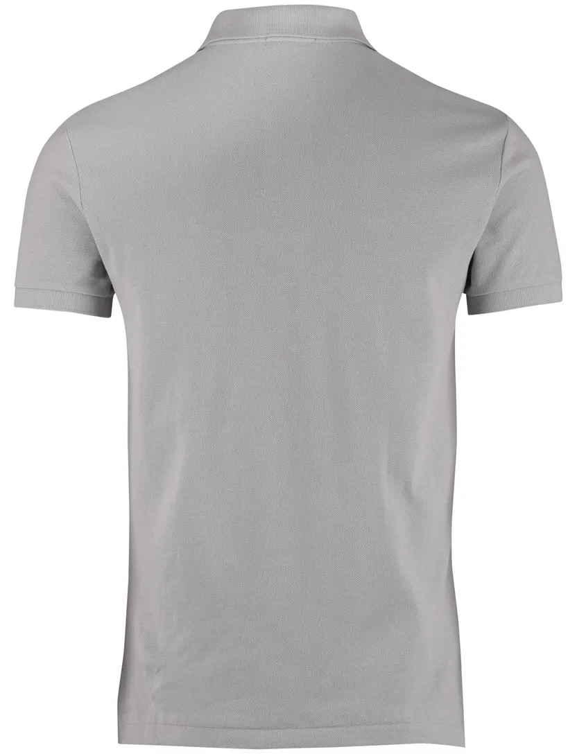 Polo Ralph Lauren slim fit poloshirt grijs effen